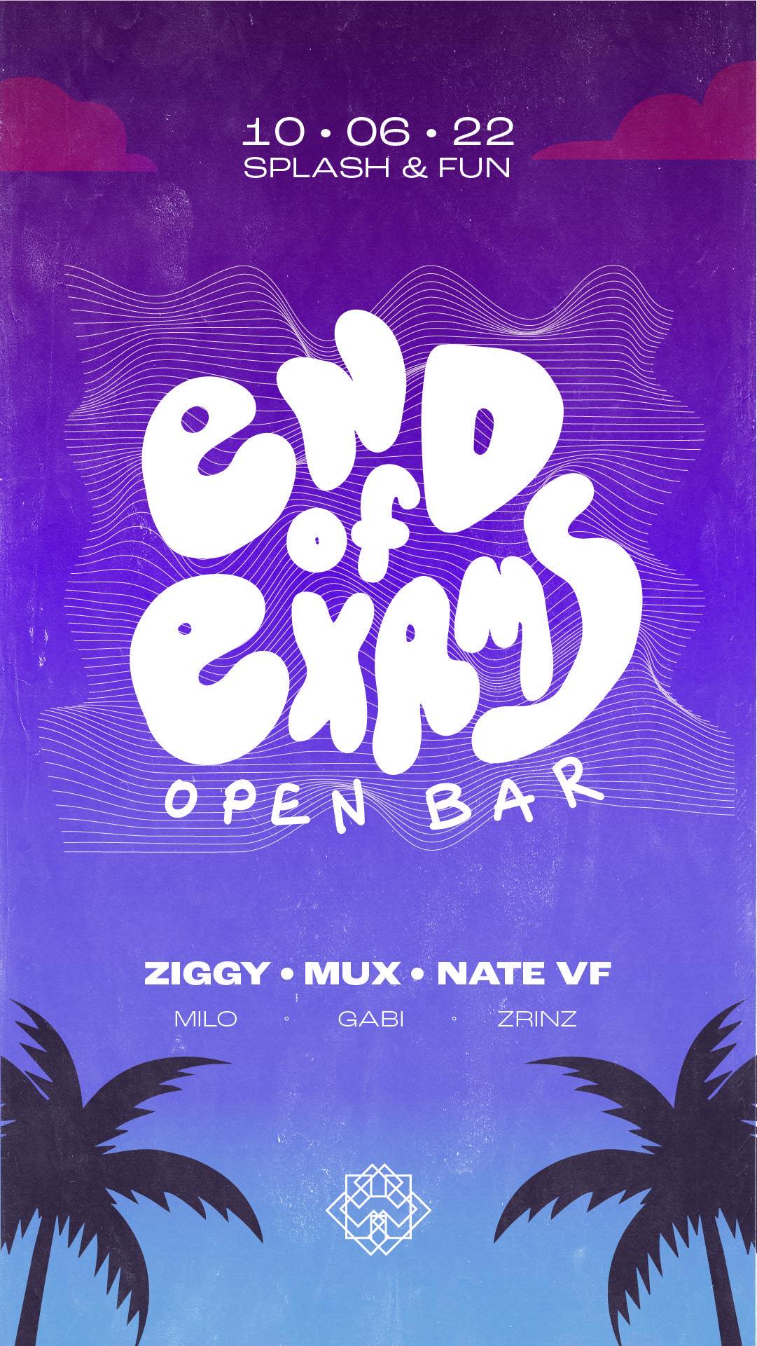 End of Exams - Open Bar poster