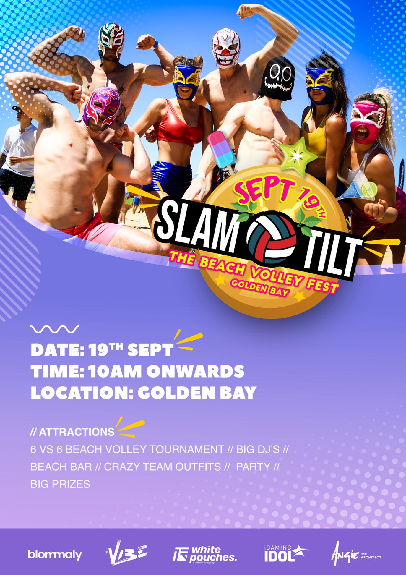 Slam tilt - The Beach Volley Fest poster