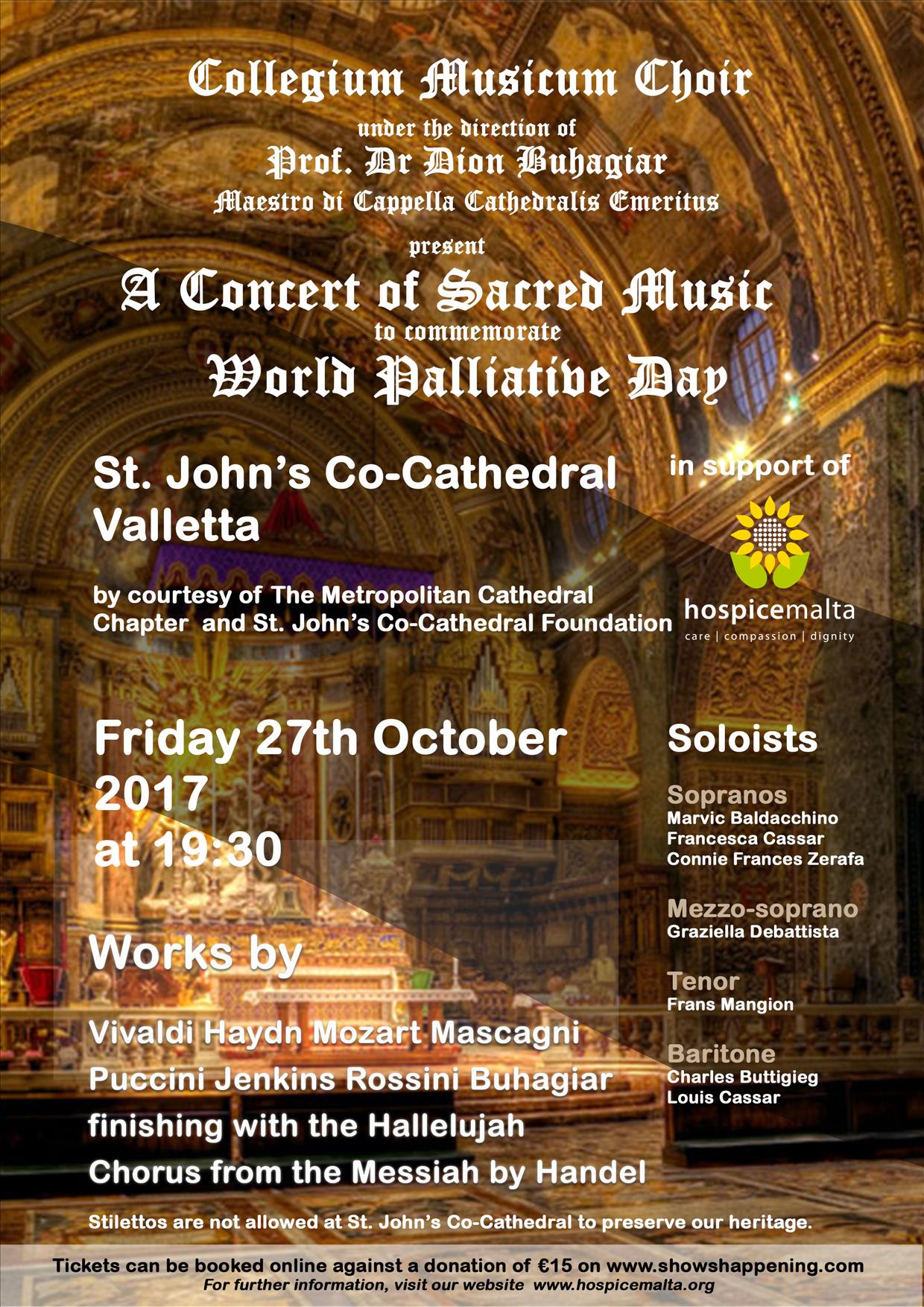 A Concert of Sacred Music poster