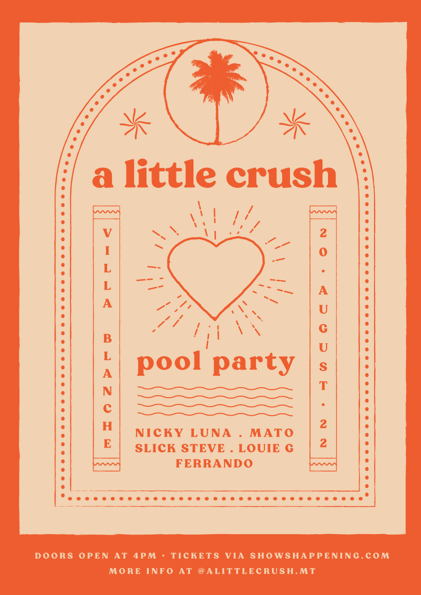 A LITTLE CRUSH POOL PARTY poster