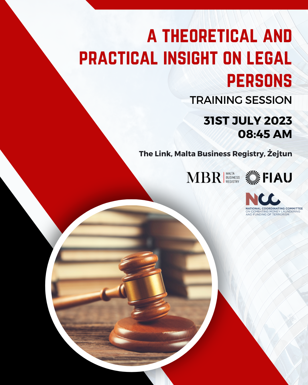 A theoretical and practical insight on legal p﻿ersons - Training Session poster