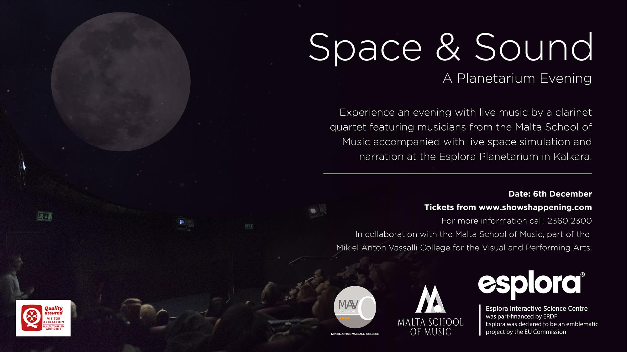 Space & Sound: A Planetarium Evening poster