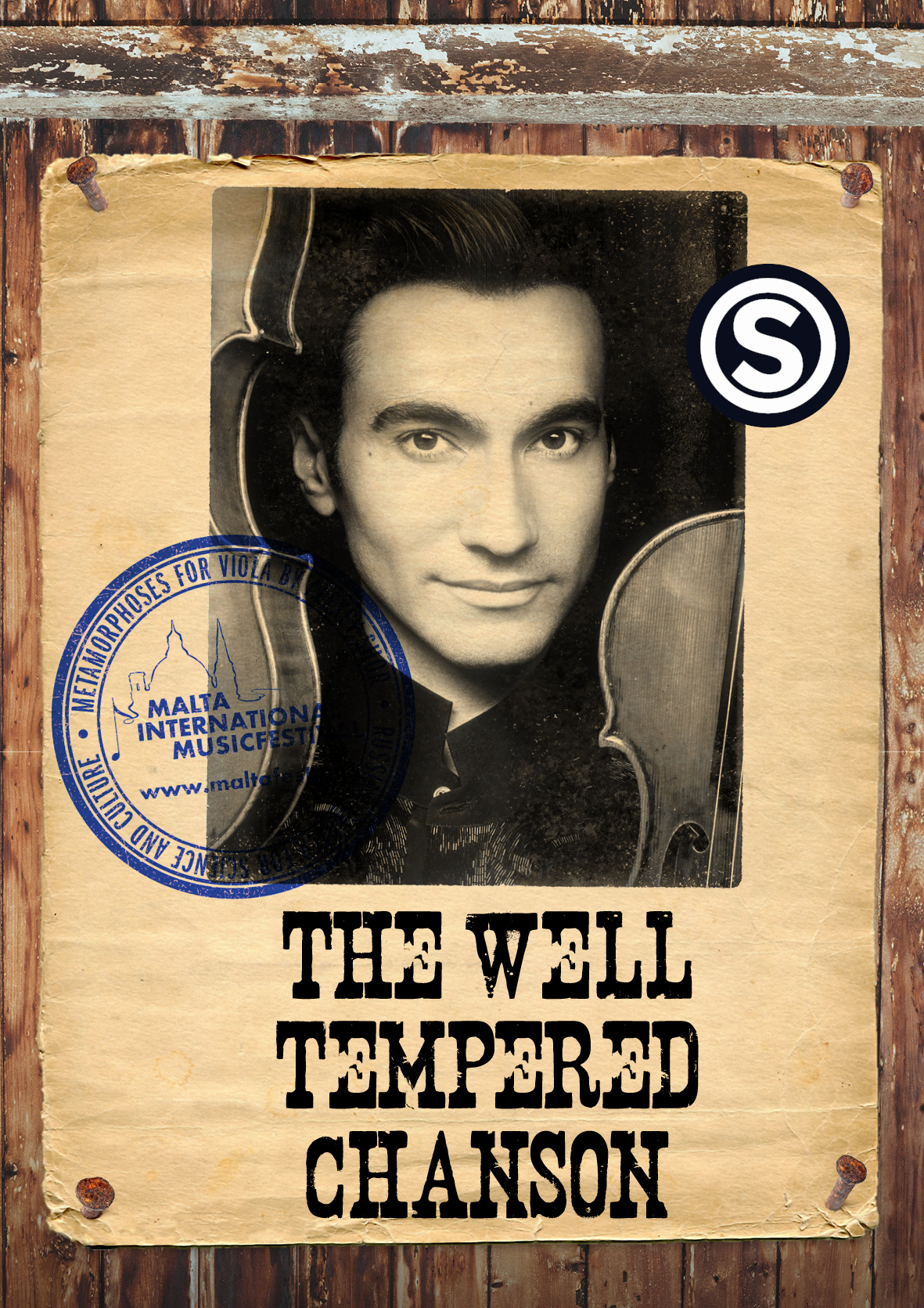 THE WELL TEMPERED CHANSON - David Aaron Carpenter Viola poster