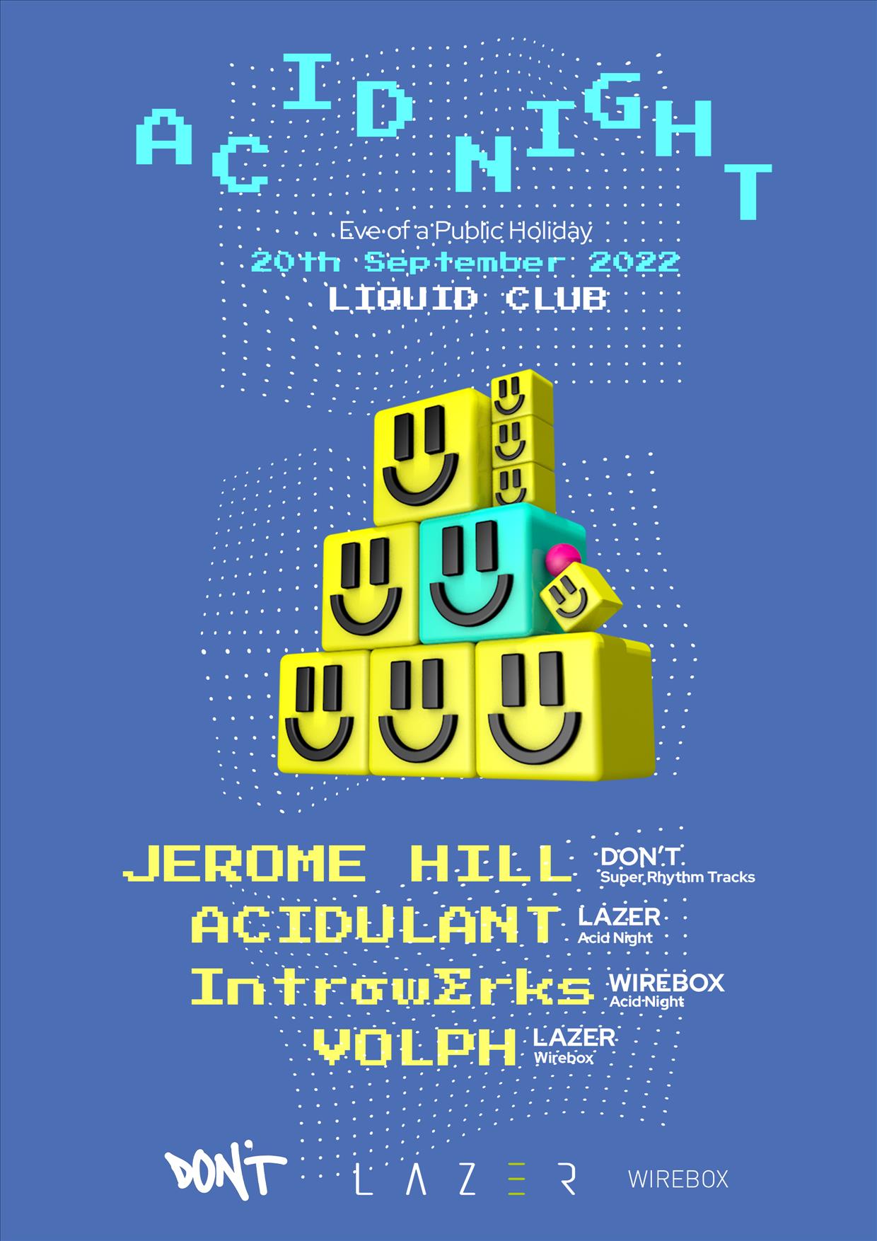 ACID NIGHT: Jerome Hill poster