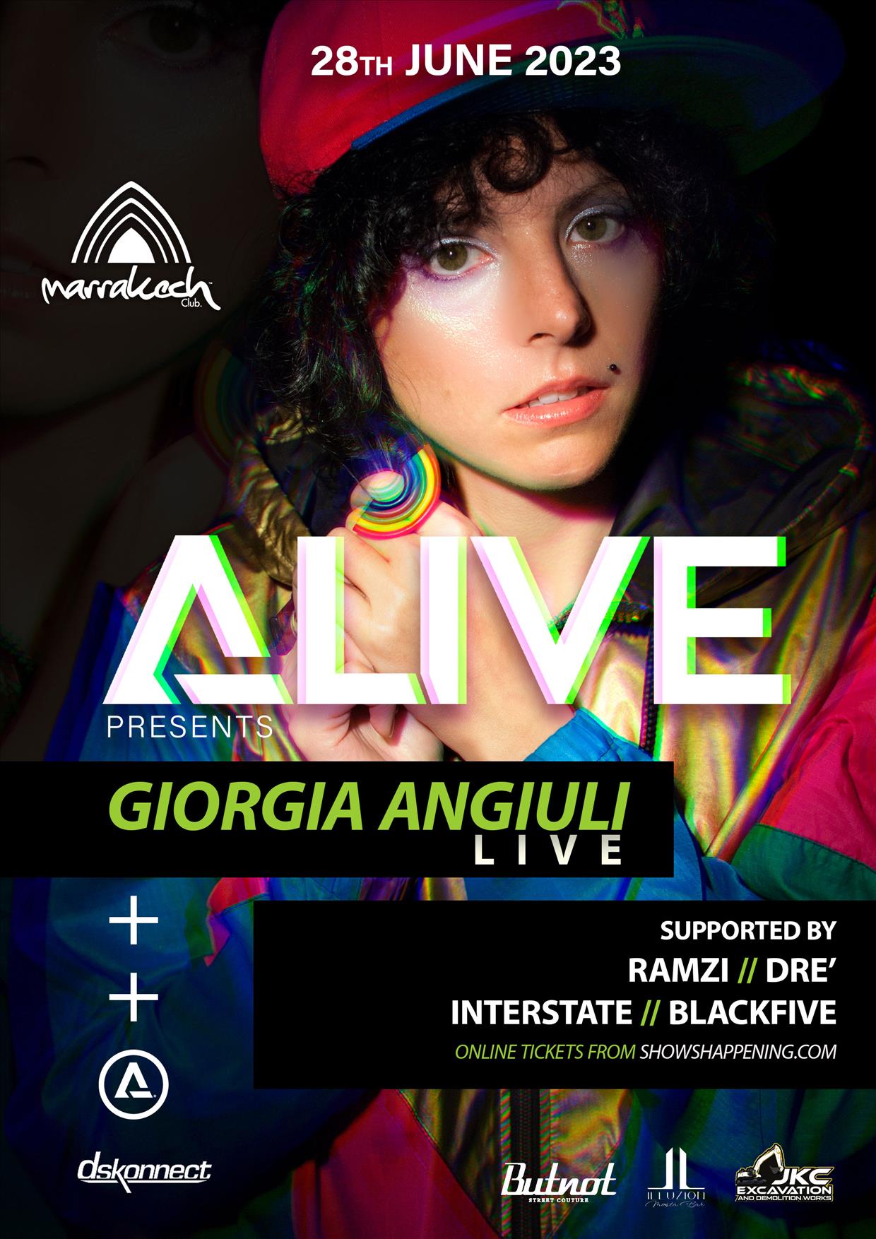 Alive Pres. Giorgia Angiuli Live poster