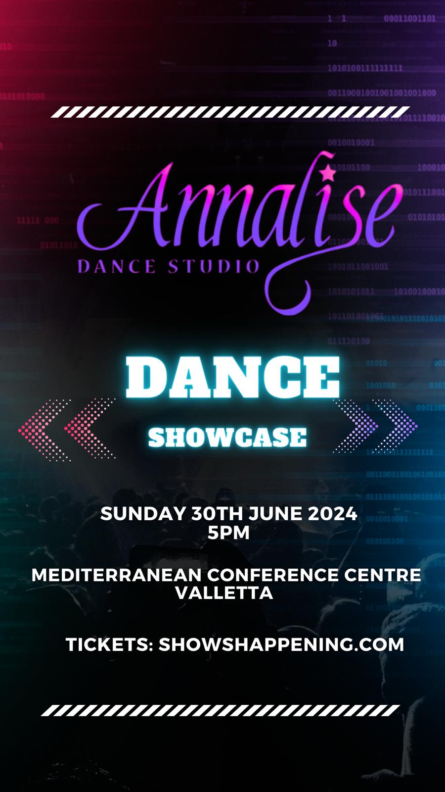 Annalise Dance Studio Annual Showcase poster