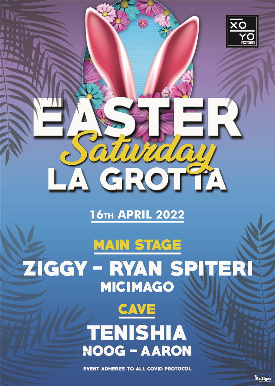 Easter Saturday La Grotta poster