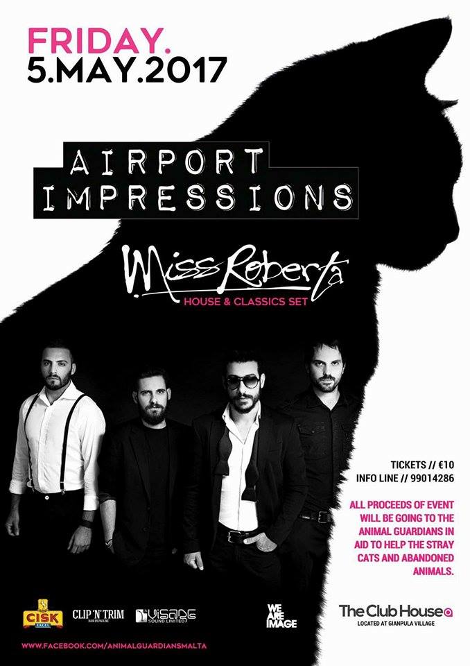 AIRPORT IMPRESSIONS & MISS ROBERTA @ The ClubHouse poster