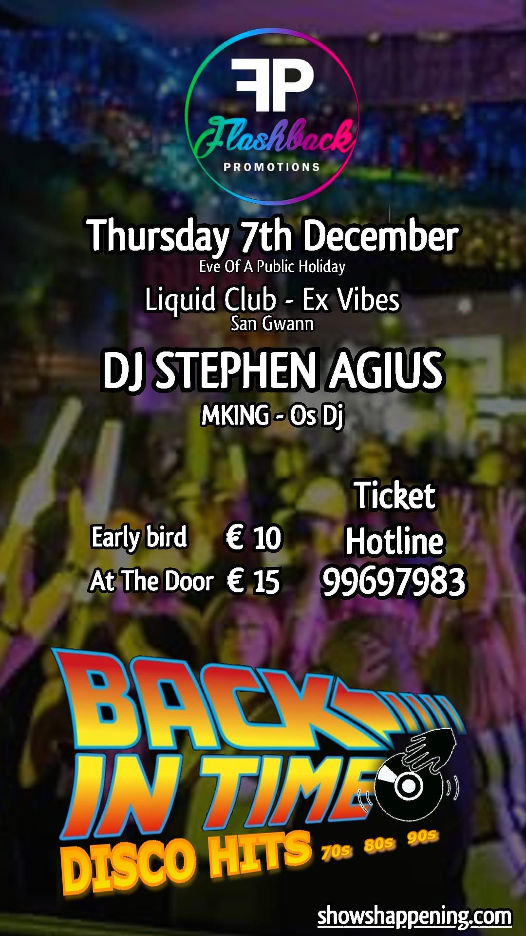Back in Time Disco Party poster