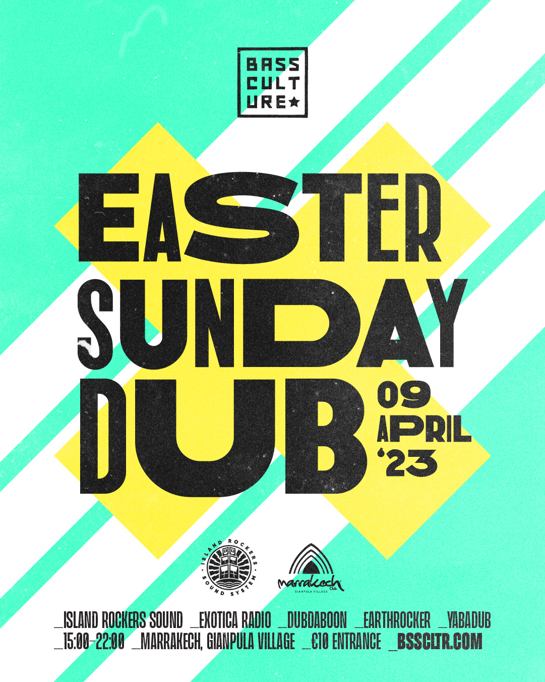 Bass Culture Easter Sunday Dub poster