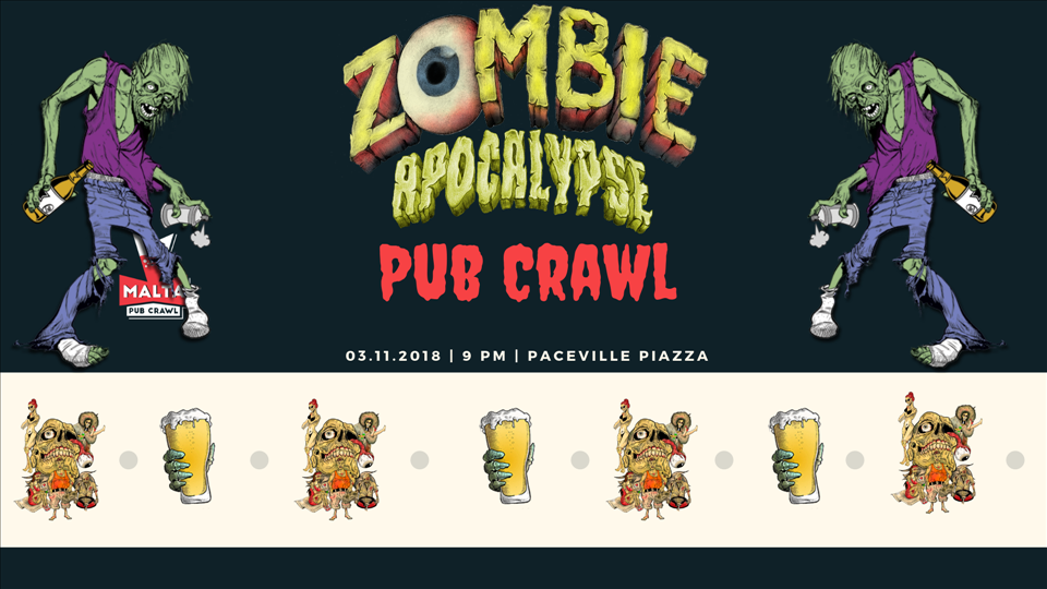 Zombie Apocalypse Pub Crawl poster
