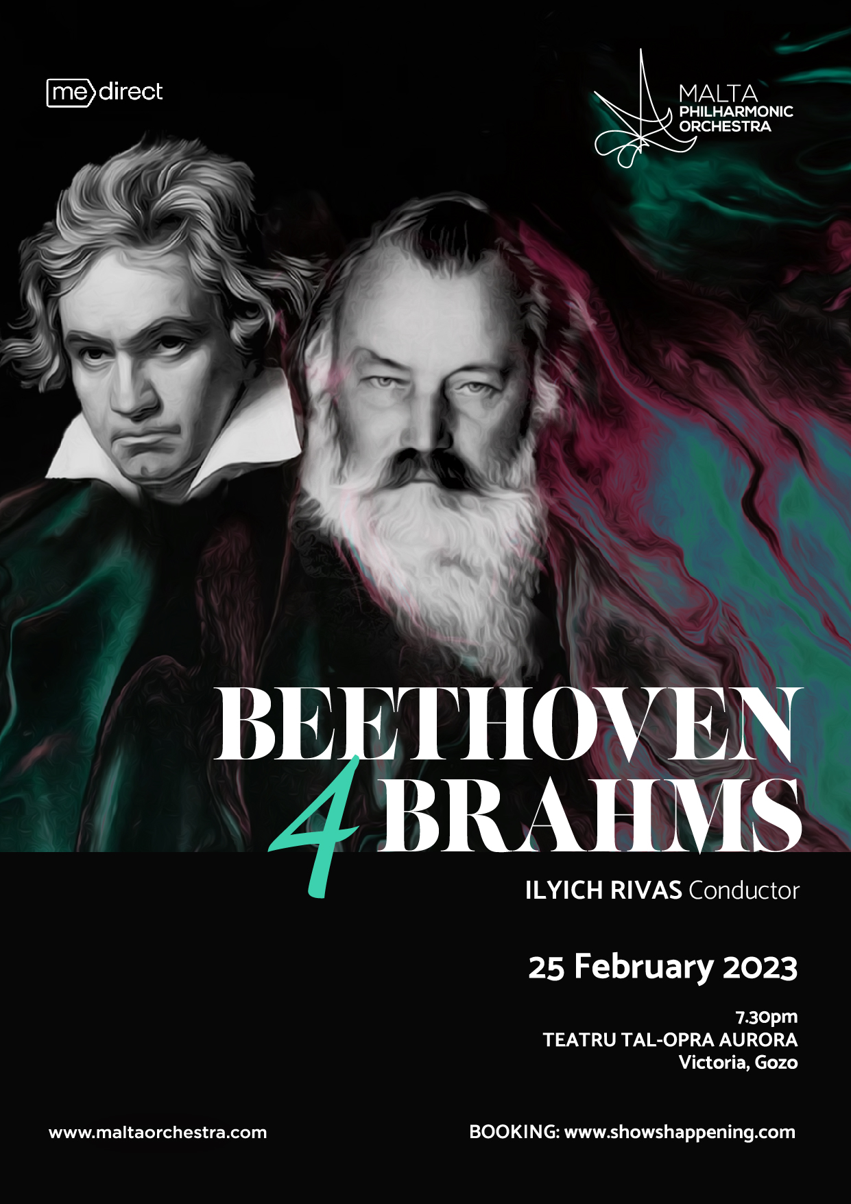 Beethoven 4 Brahms poster