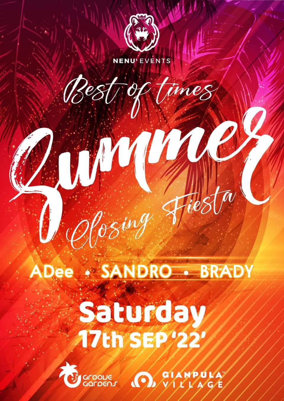 Best of Times - Summer Closing Fiesta poster