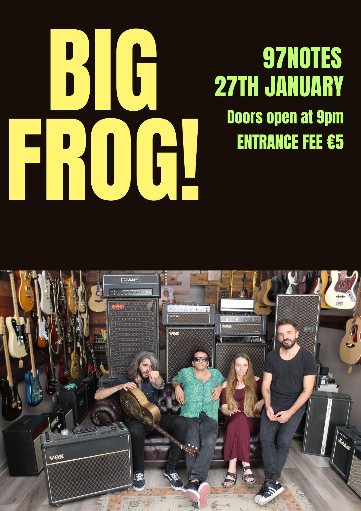 BIG FROG! @97Notes poster