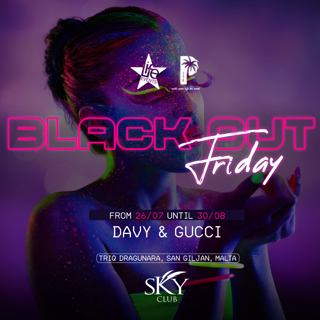 Black Out Sky Club poster