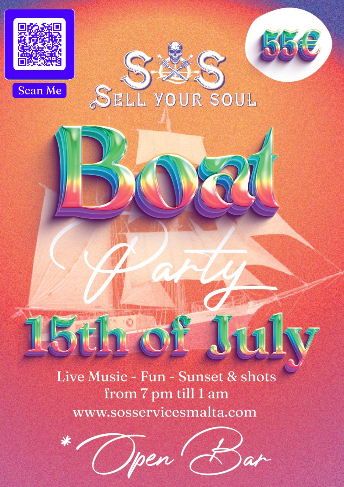 Boat Party Sell your Soul poster