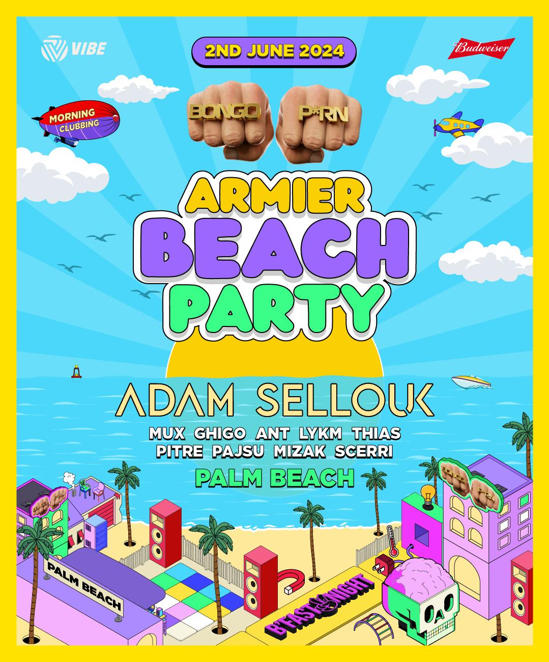BONGO PORN • ARMIER BEACH PARTY • ft. ADAM SELLOUK poster