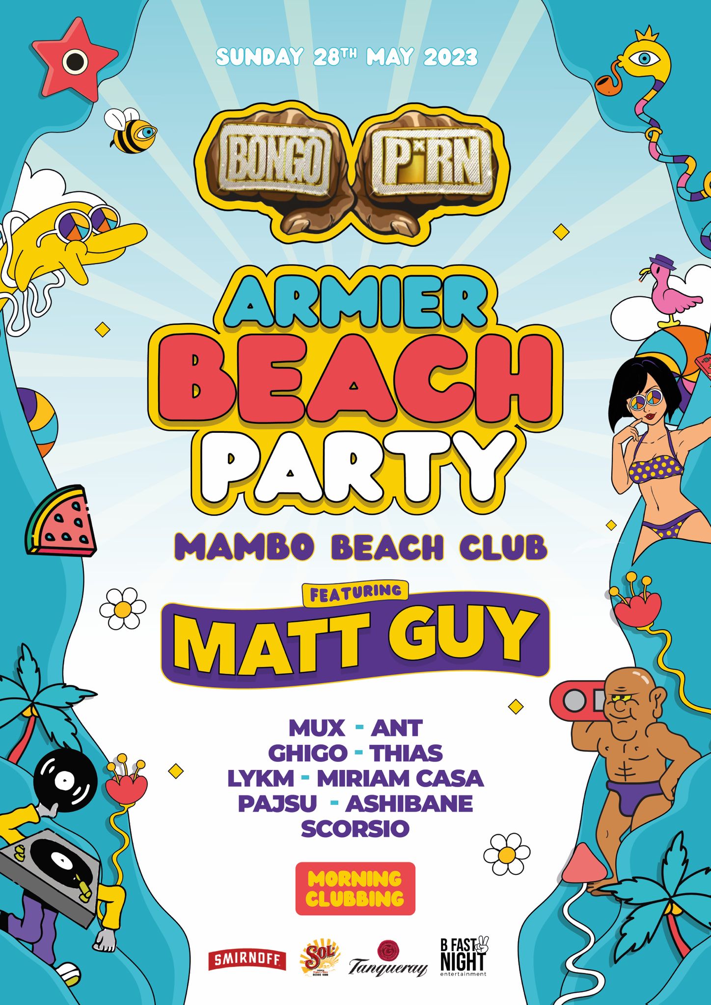 BONGO PORN ARMIER BEACH PARTY ft. MATT GUY poster