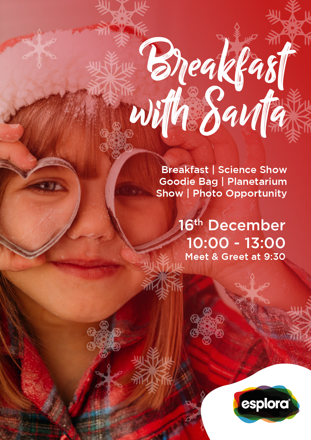 Breakfast with Santa at Esplora poster