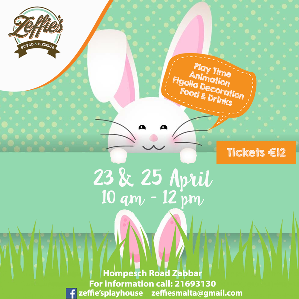 Easter Kids Party & Figolla Decoration poster