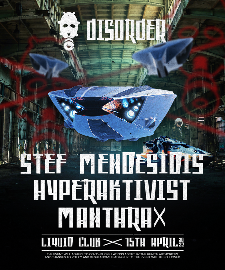 Disorder: Stef Mendesidis & Hyperaktivist poster