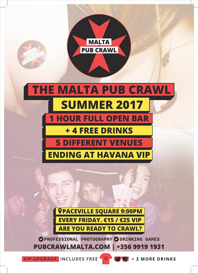 Malta Pub Crawl poster
