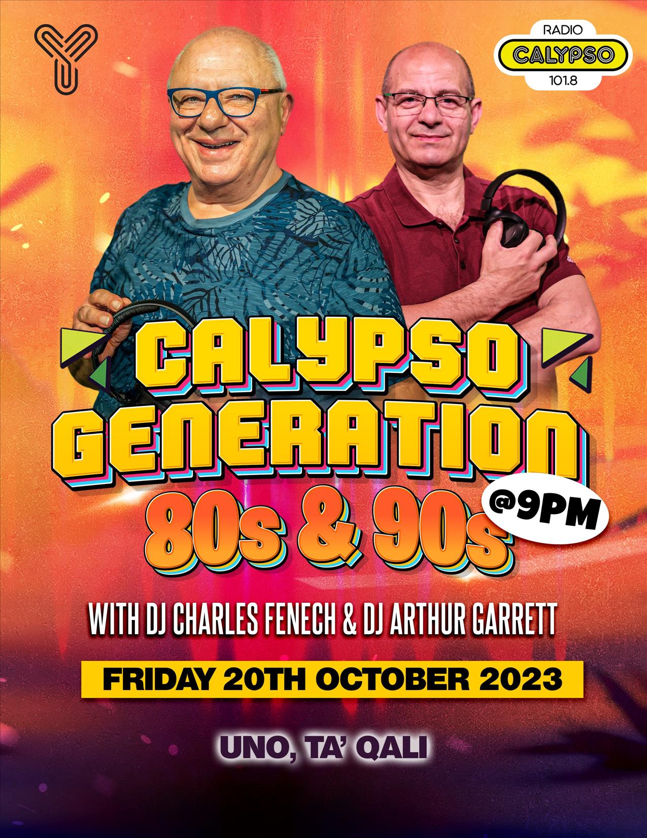 Calypso Generation 80s & 90s Party poster