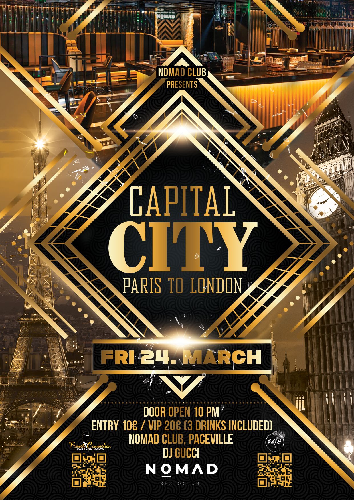 CAPITAL CITY Paris x London poster