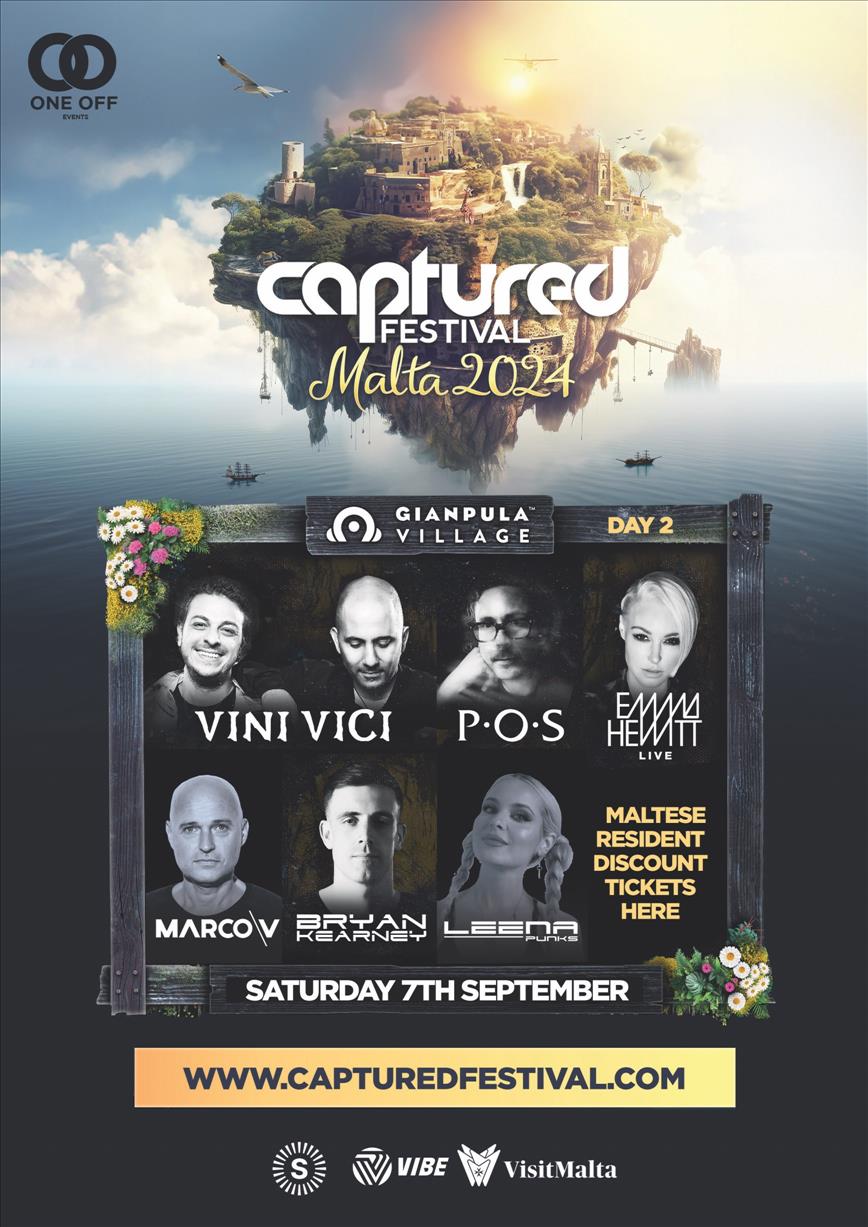 CAPTURED FESTIVAL (Saturday) - FEATURING VINI VICI, P.O.S, EMMA HEWITT, BRYAN KEARNEY & MORE! poster