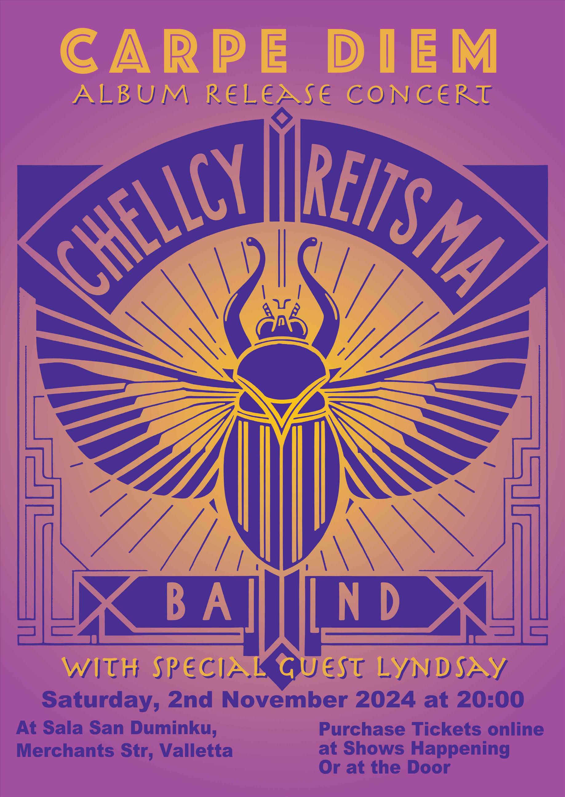 Carpe Diem Album Release Concert by The Chellcy Reitsma Band with Special Guest Lyndsay poster