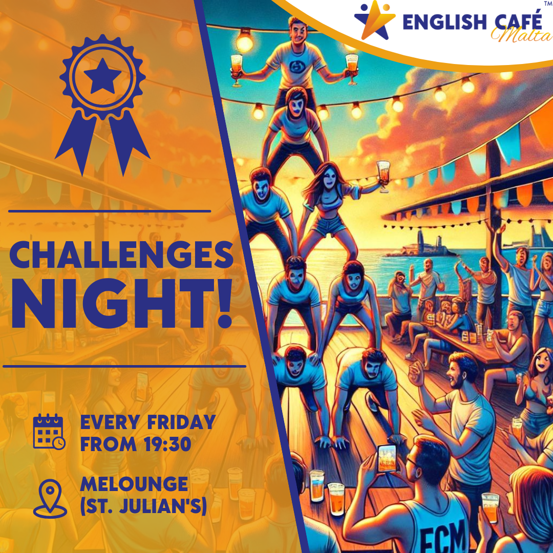 Challenges night + International Meetup! poster