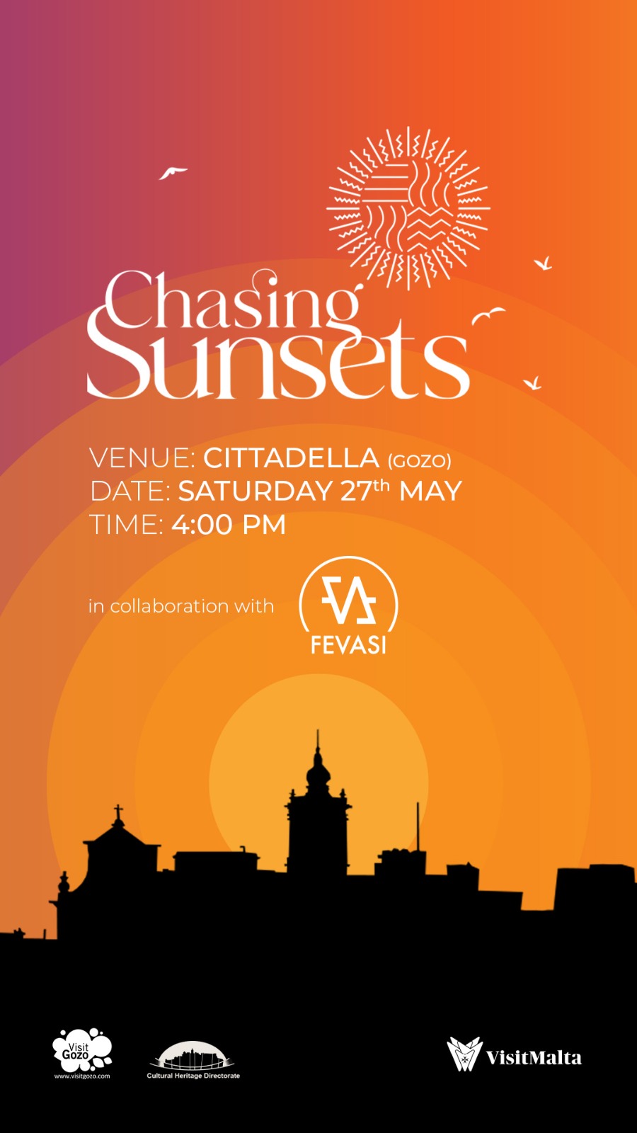 Chasing Sunsets - Cittadella poster