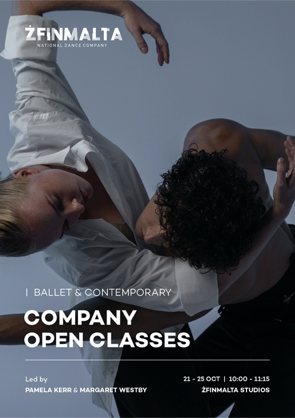 Company Open Classes with ŻfinMalta National Dance Company poster