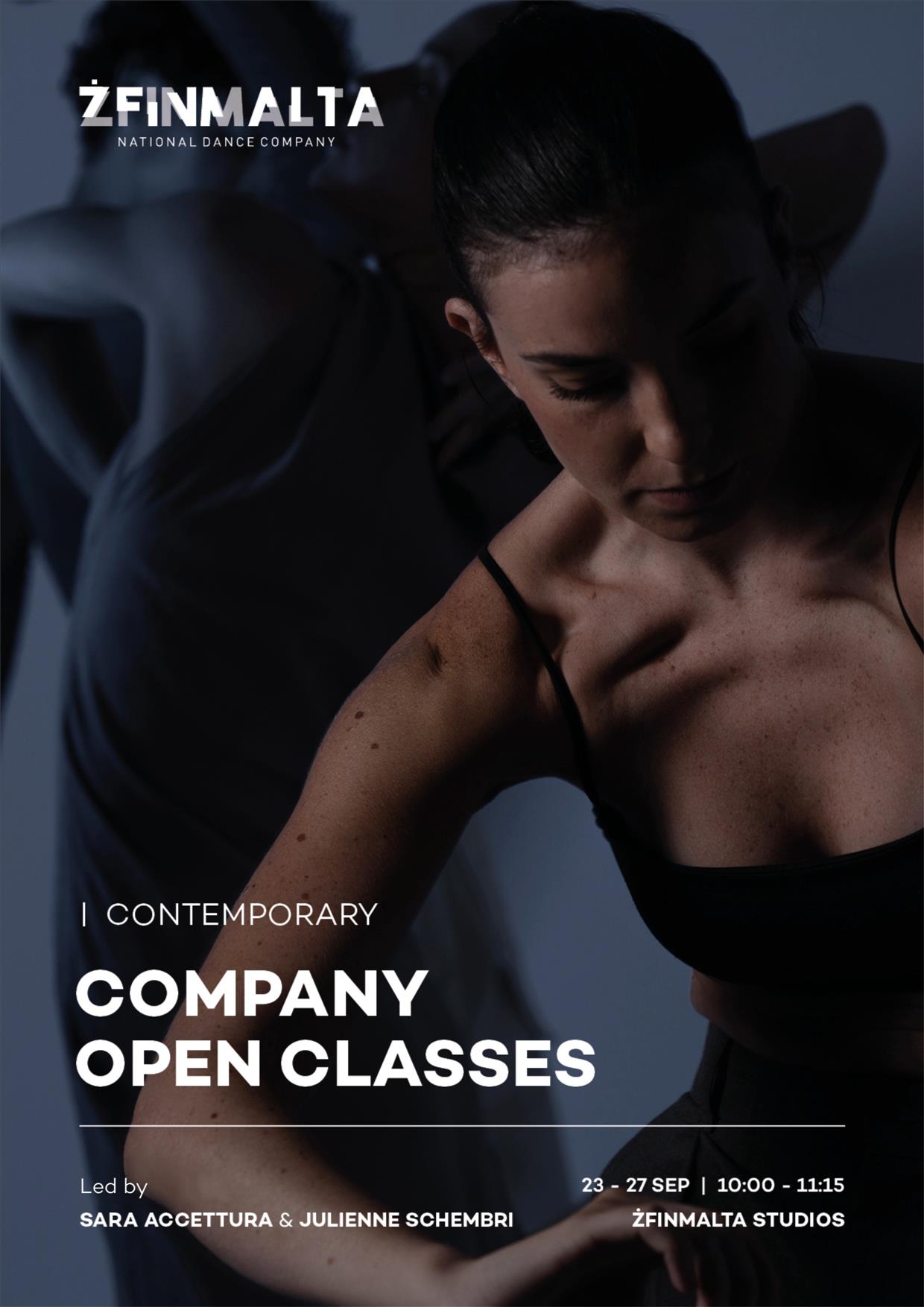 Company Open Classes with ŻfinMalta National Dance Company poster