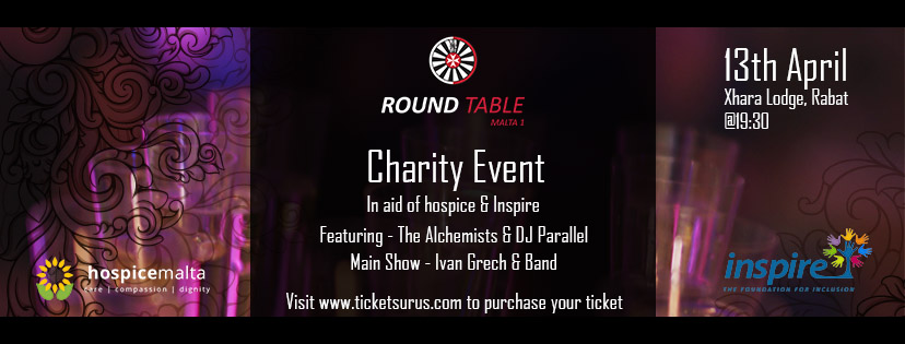 RoundTable Malta 1 Charity Live Event poster