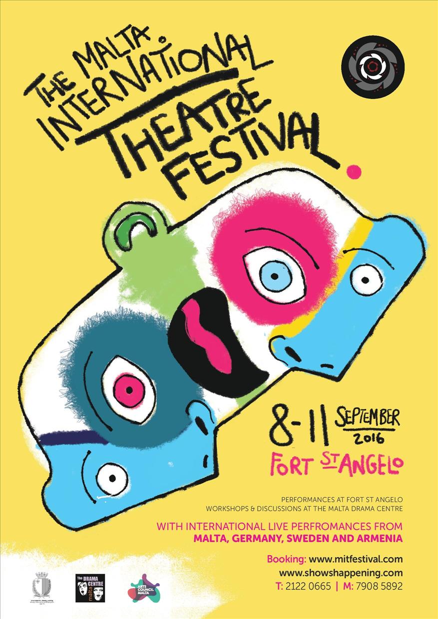 Malta International Theatre Festival poster