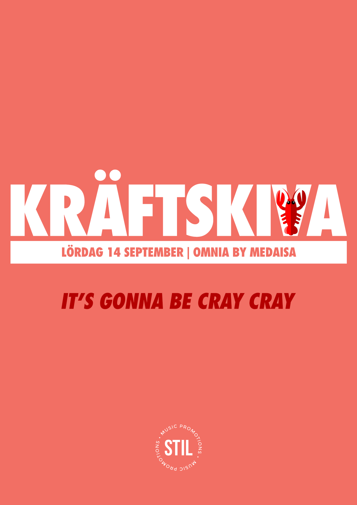 Kräftskiva 2019 (Swedish Crayfish Party) poster