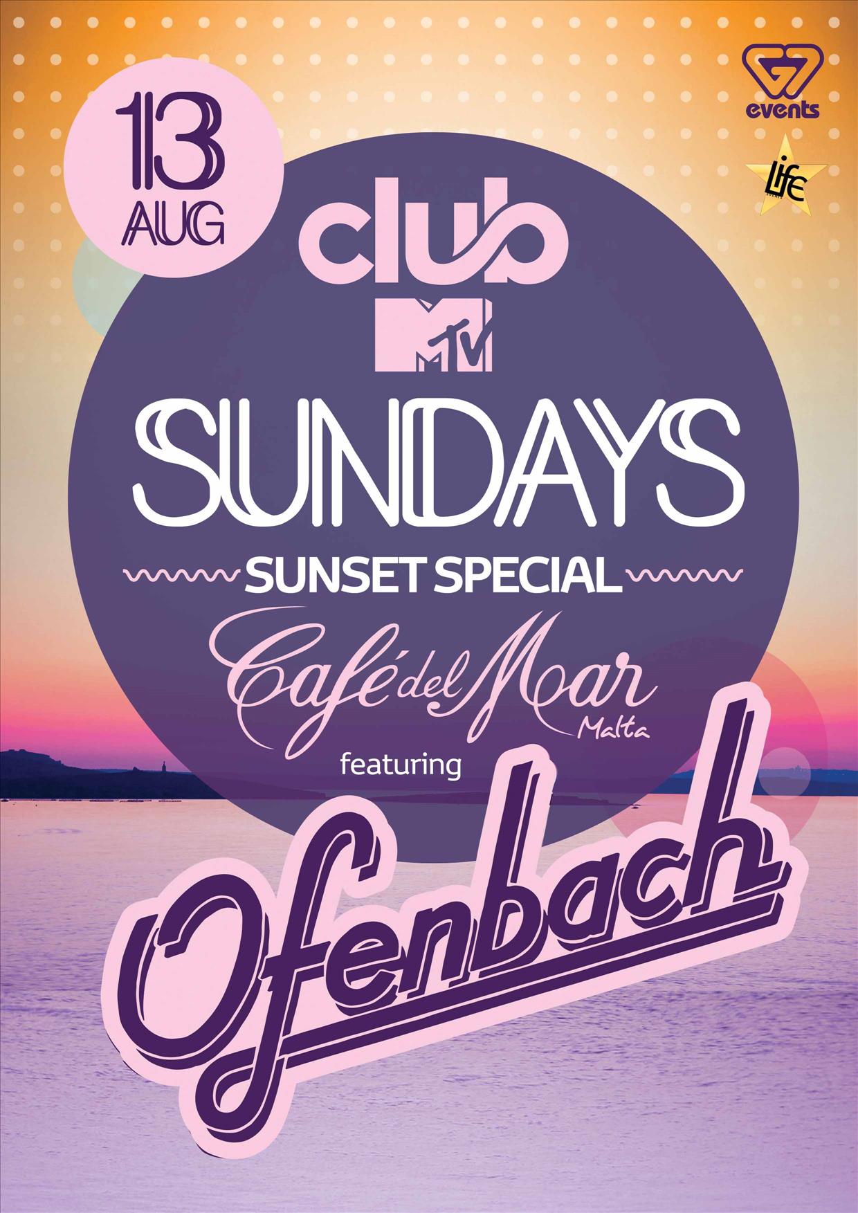 Club MTV Sundays present OFENBACH poster