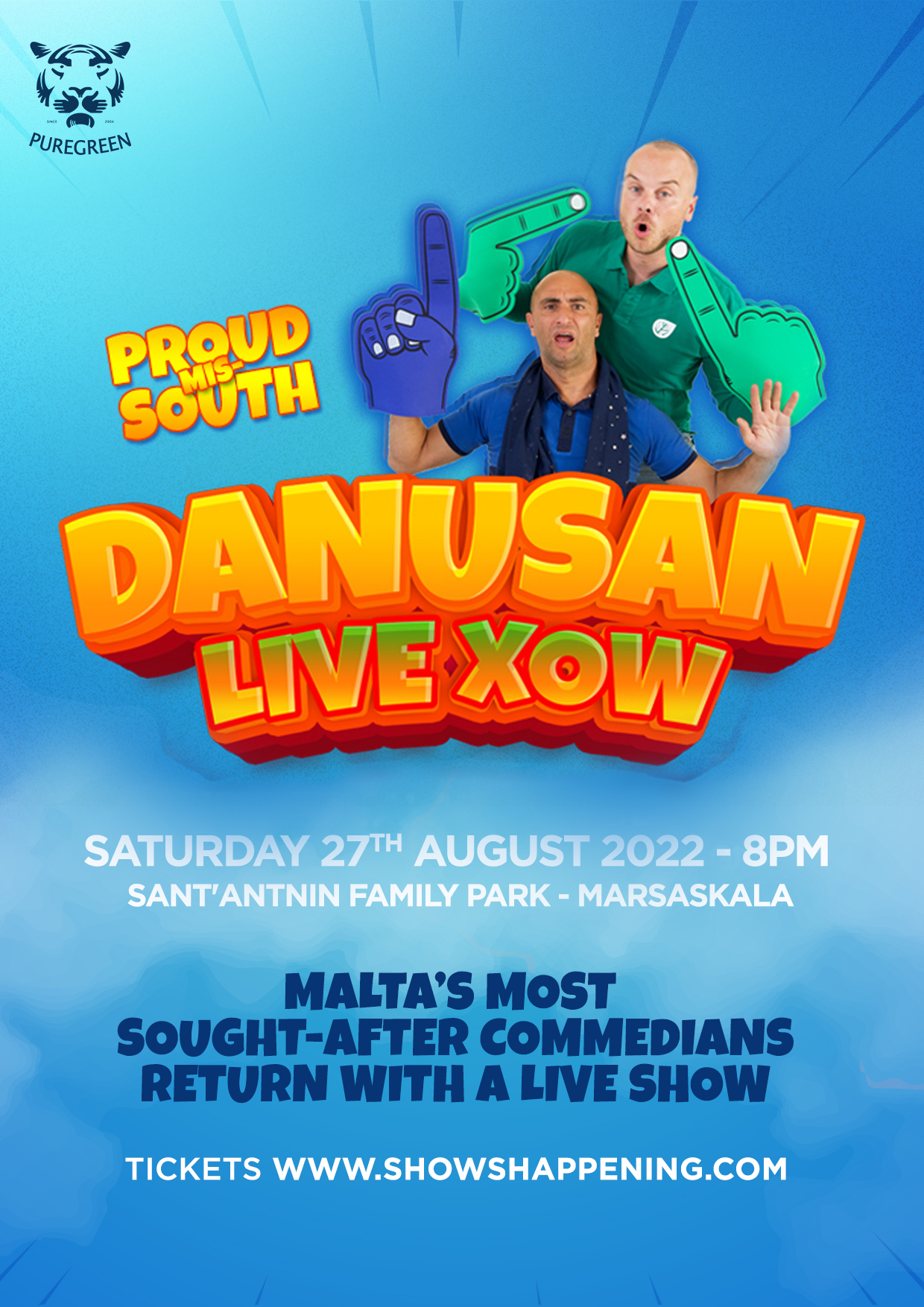 DANUSAN Live Xow - Proud mis-South poster