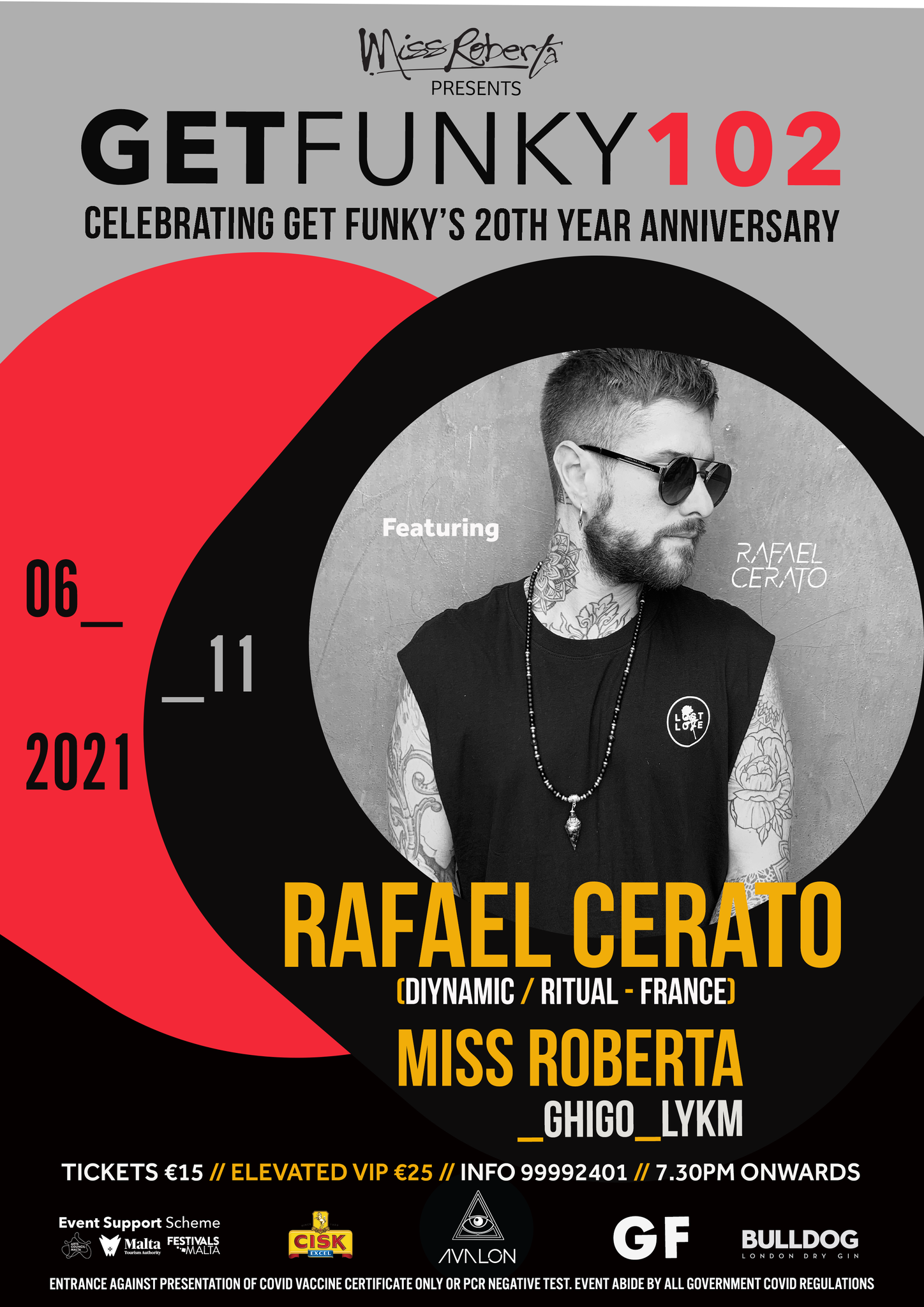 MISS ROBERTA Presents GET FUNKY 102 Featuring RAFAEL CERATO poster