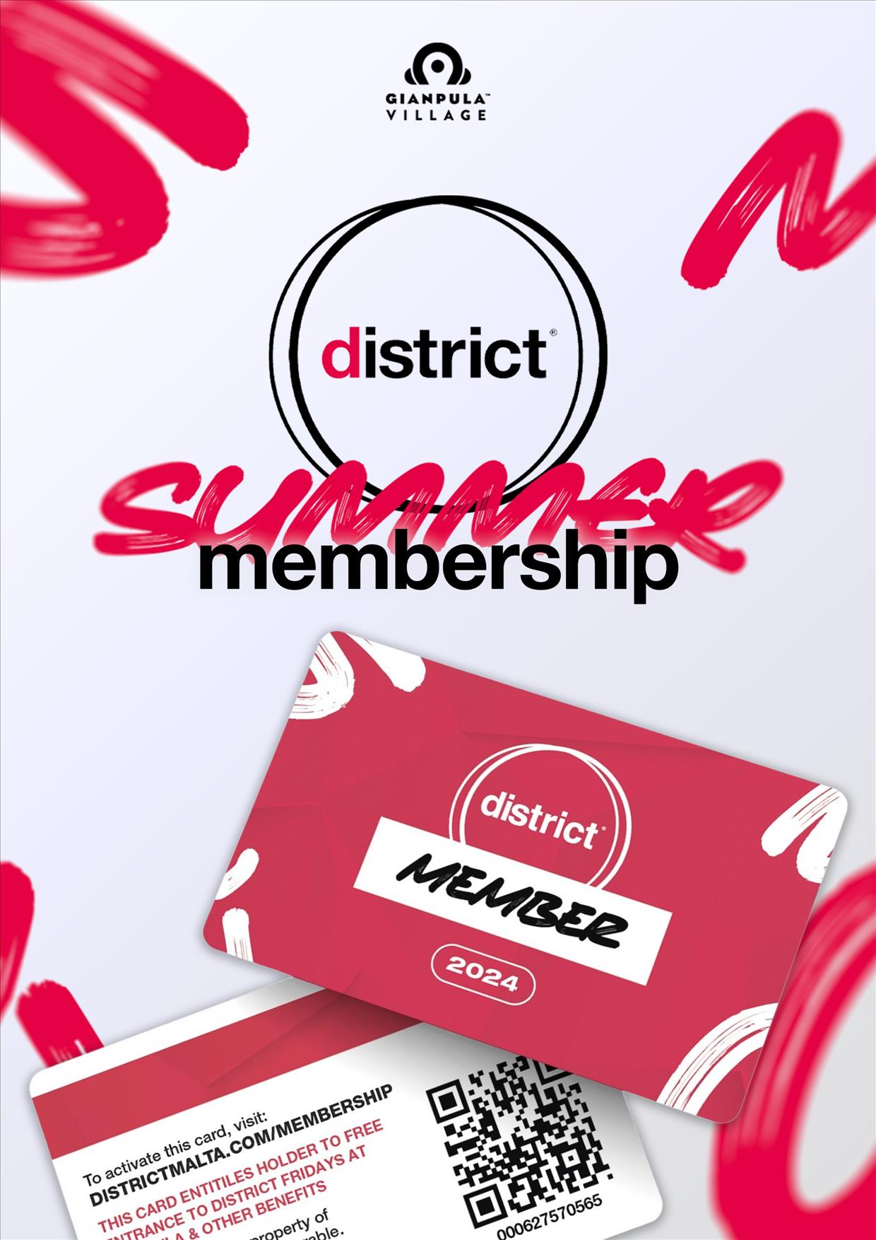 District Summer Membership Card 2024 poster