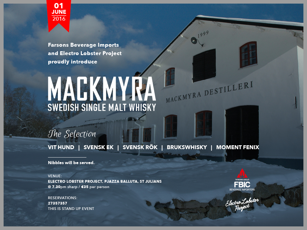 Mackmyra Swedish Single Malt Tasting poster