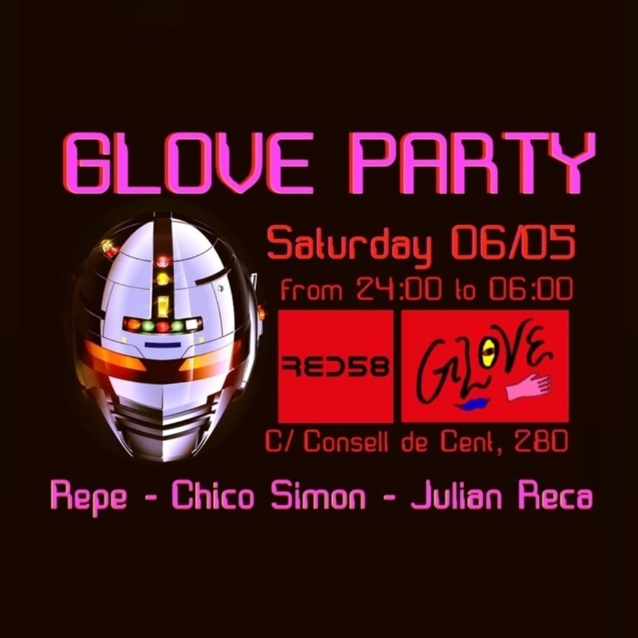 Glove Party at Red58 poster