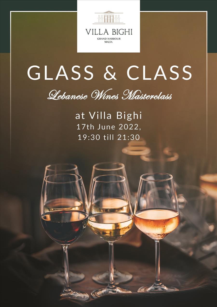 Glass & Class: Lebanese Wines Masterclass poster