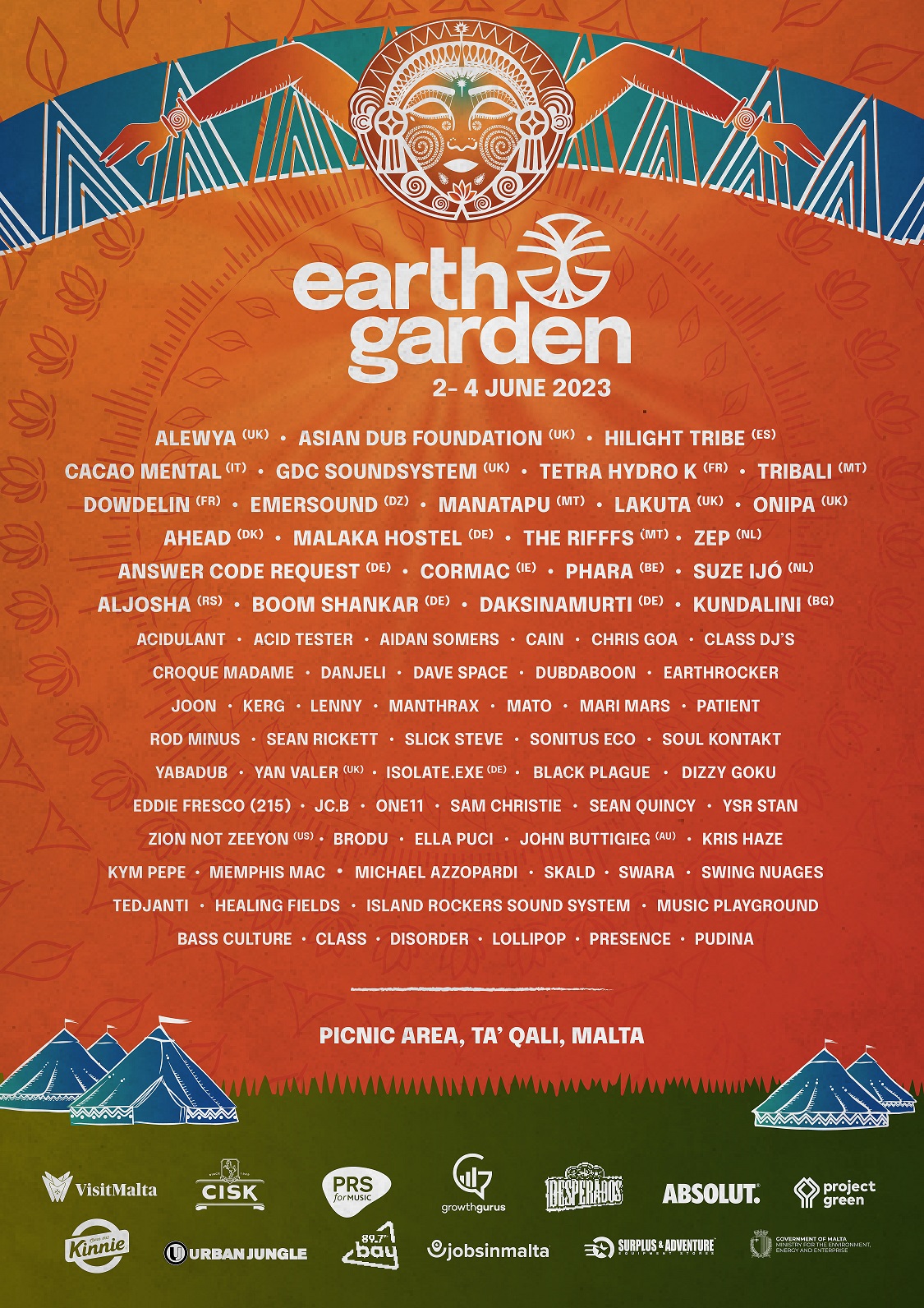 Earth Garden Festival 2023 poster