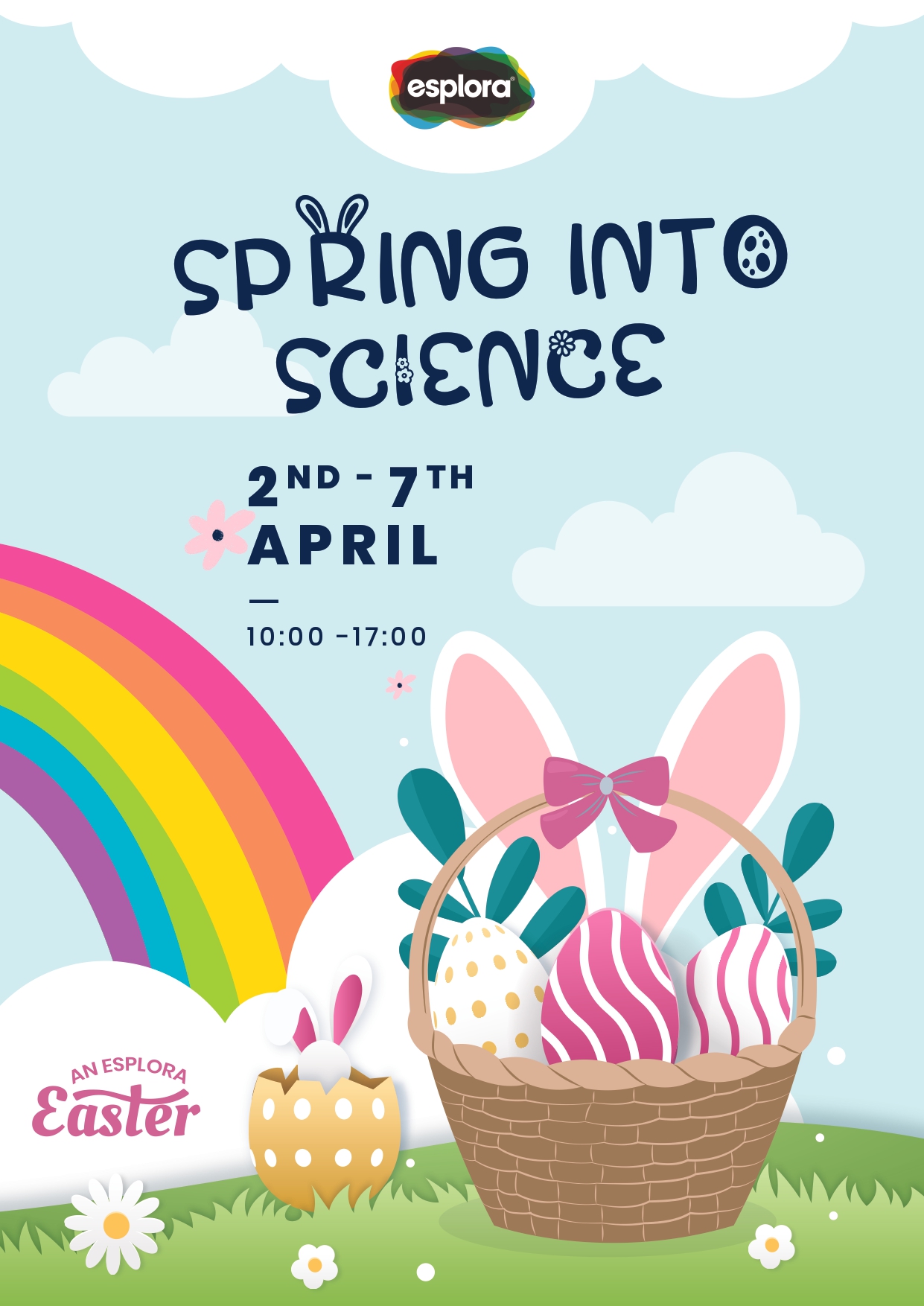 Spring into Science - Easter at Esplora poster