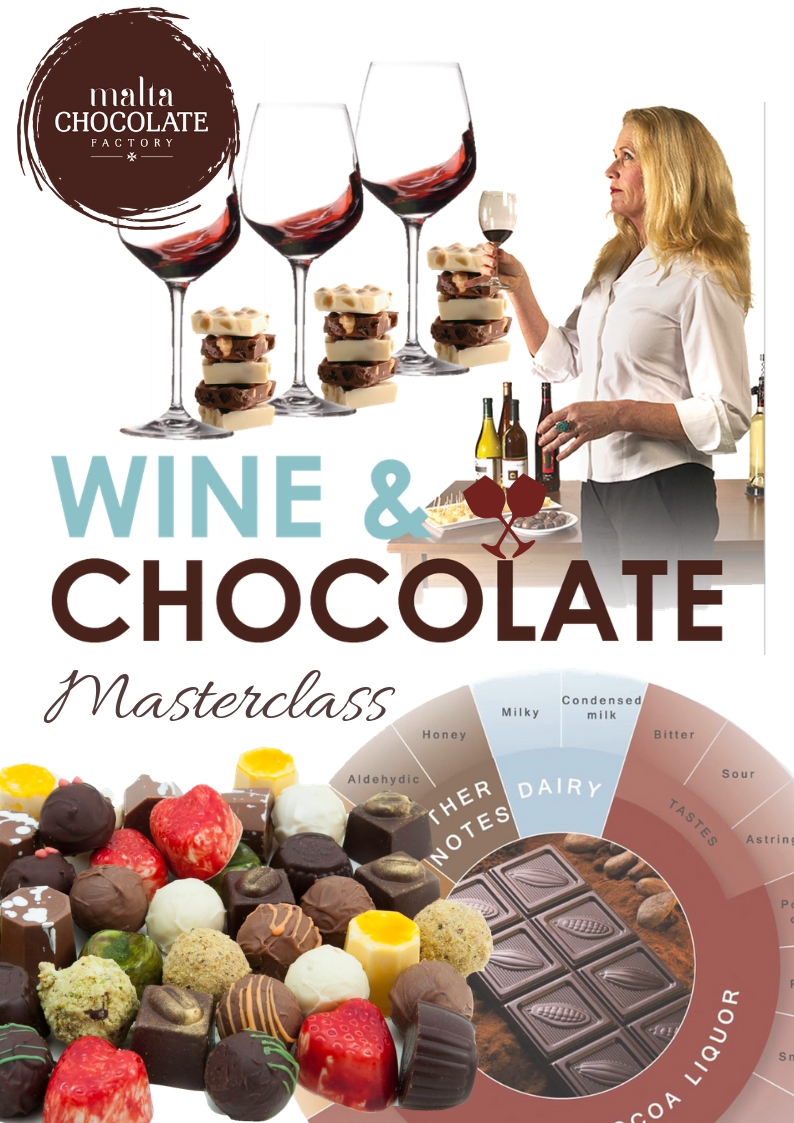 Wine and Chocolate Masterclass poster
