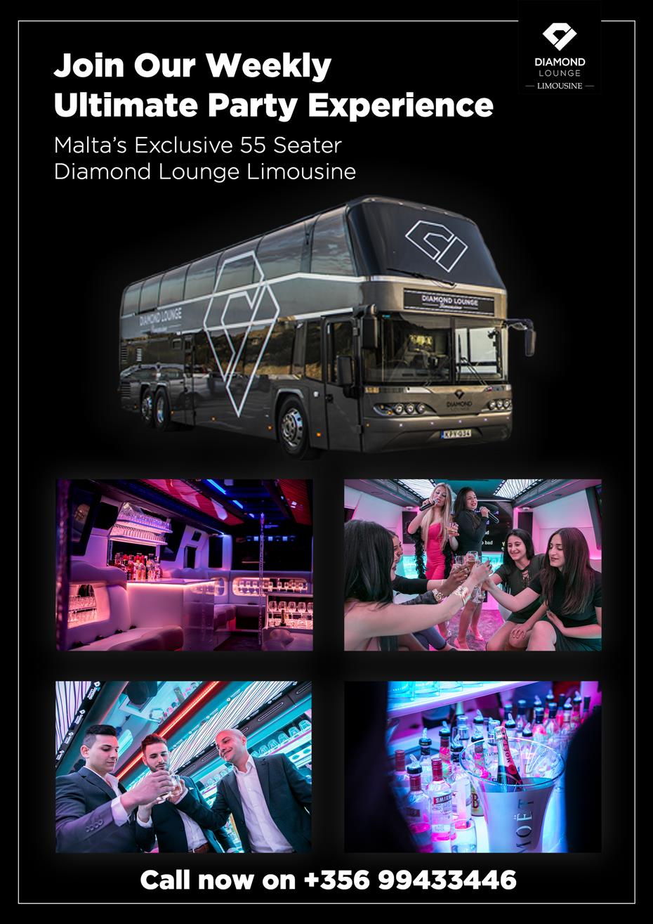 Diamond Lounge Limousine: The Ultimate Party Experience In Malta poster