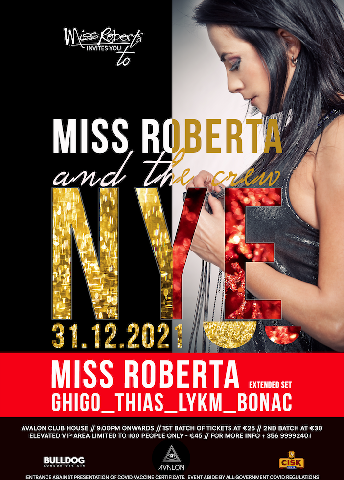 MISS ROBERTA AND THE CREW NEW YEAR'S EVE poster