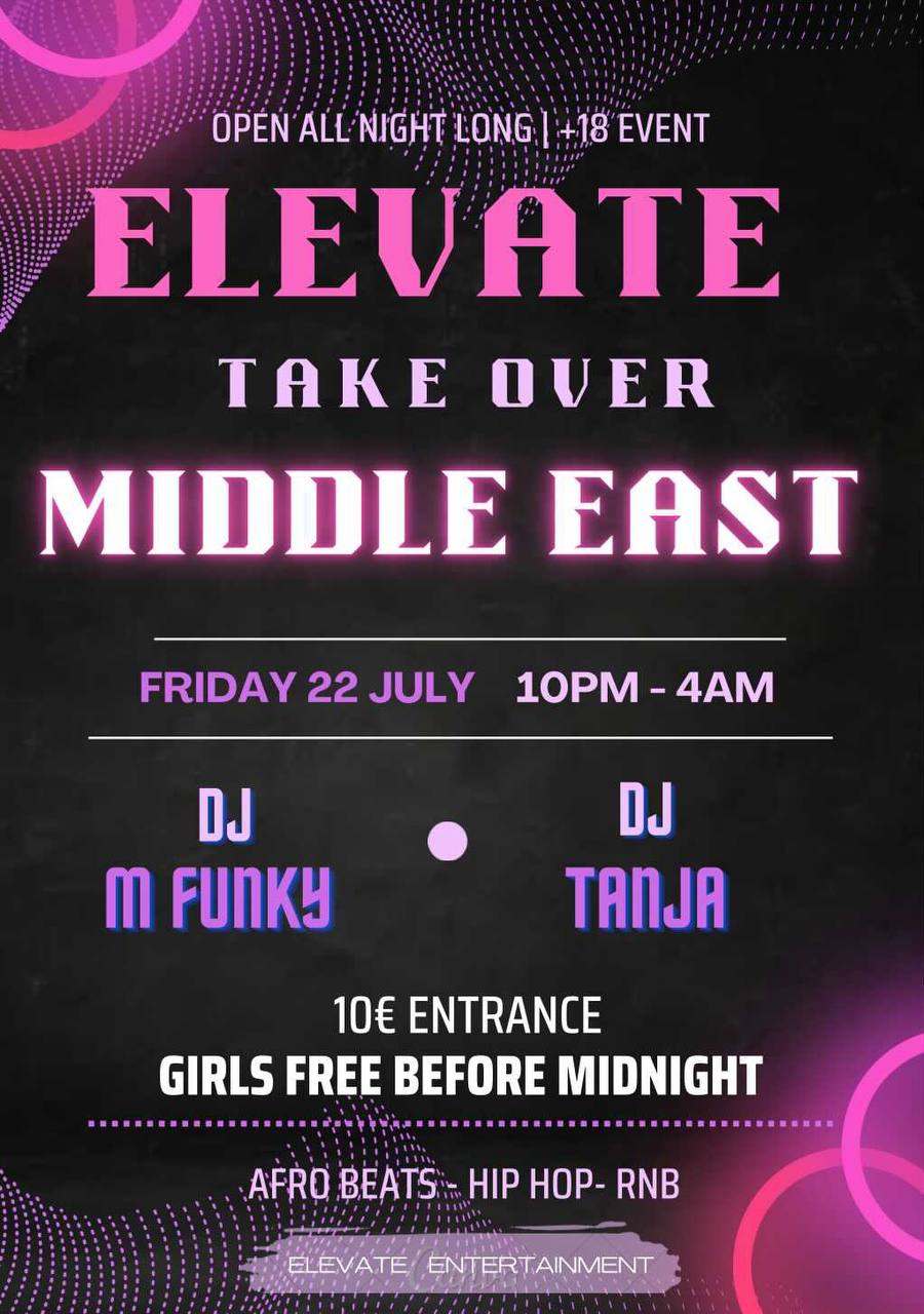 Elevate Take Over Middle East Muse poster